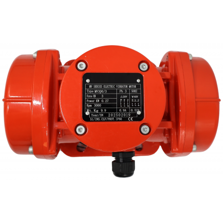 SILNIK WIBRACYJNY ELEKTROWIBRATOR MV300/3 3000 OBR 0,27kW 3kN 3-FAZOWY